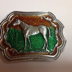 Pewter Horse Buckle